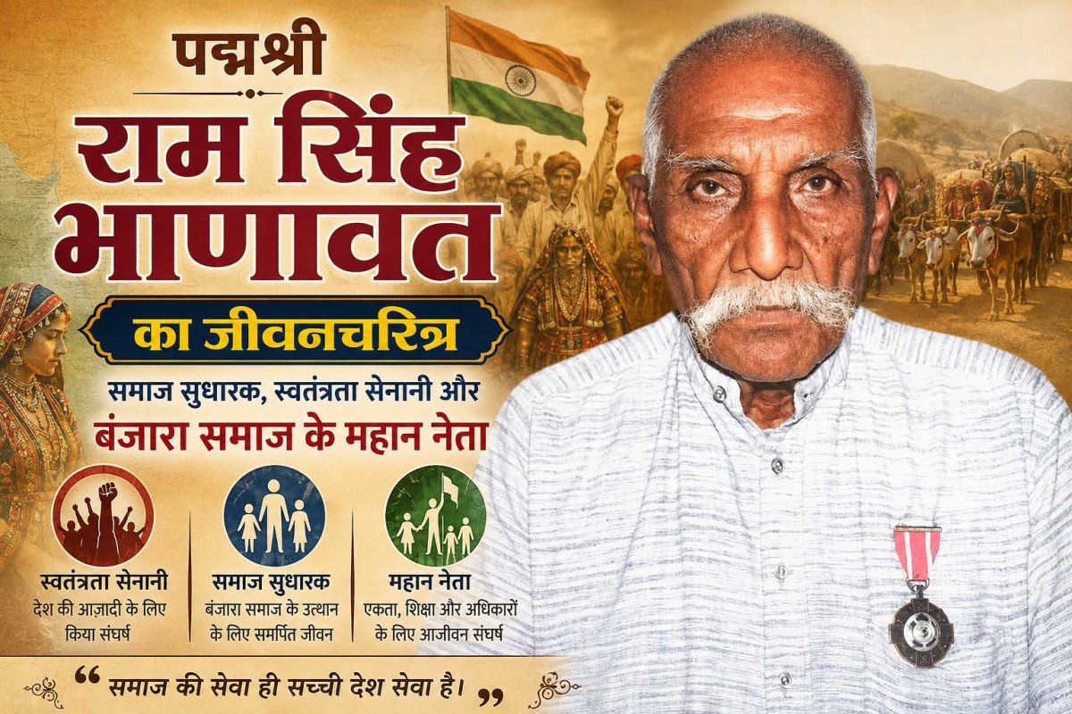 पद्मश्री राम सिंह भाणावत का जीवनचरित्र: समाज सुधारक, स्वतंत्रता सेनानी और बंजारा समाज के महान नेता