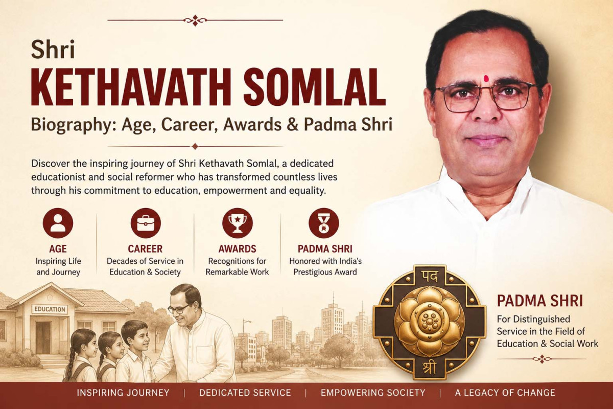 Shri Kethavath Somlal Biography: Age, Career, Books, Awards & Padma Shri