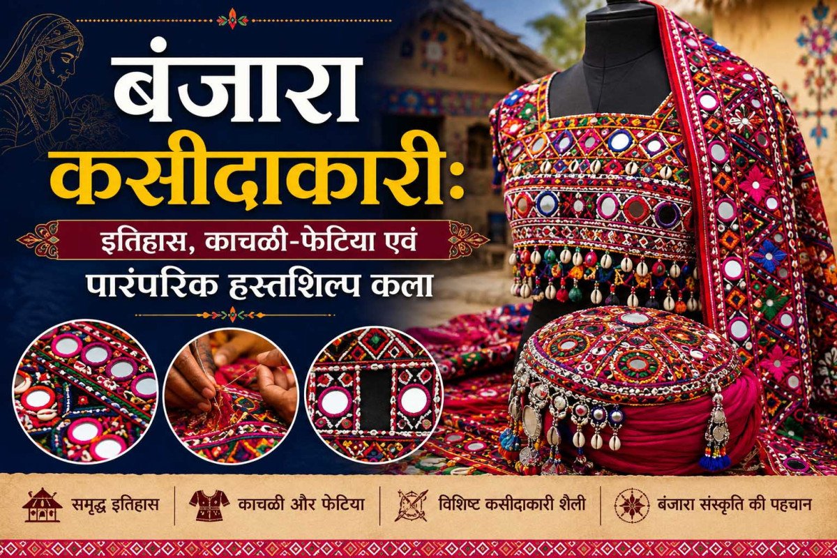 बंजारा कसीदाकारी: इतिहास, काचळी-फेटिया एवं पारंपरिक हस्तशिल्प कला