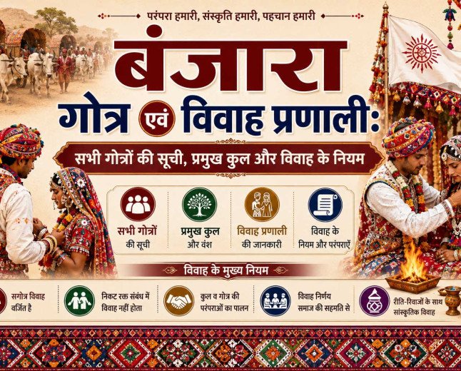 बंजारा गोत्र एवं विवाह प्रणाली: सभी गोत्रों की सूची, प्रमुख कुल और विवाह के नियम