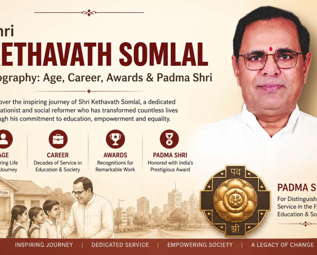 Shri Kethavath Somlal Biography: Age, Career, Books, Awards & Padma Shri